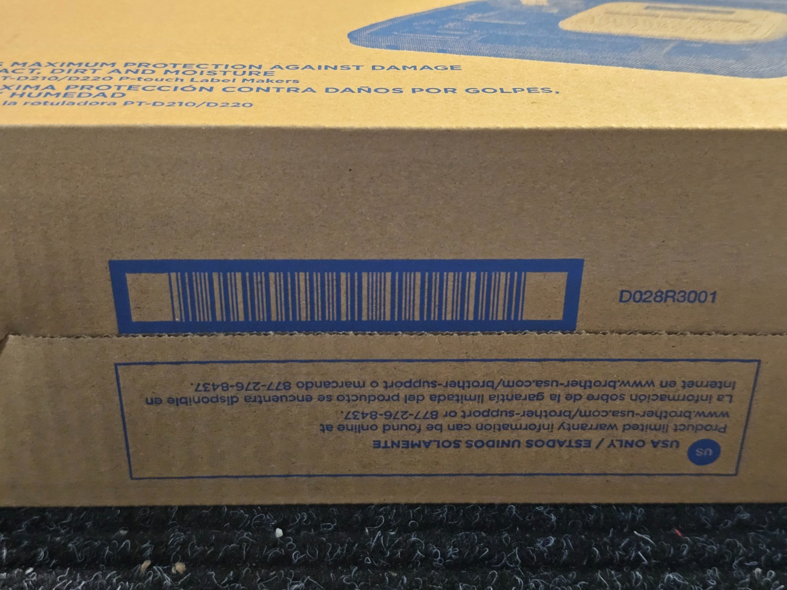 Brother CC-D220 Carry / Storage Case for Brother PTD220 Label Maker, Black