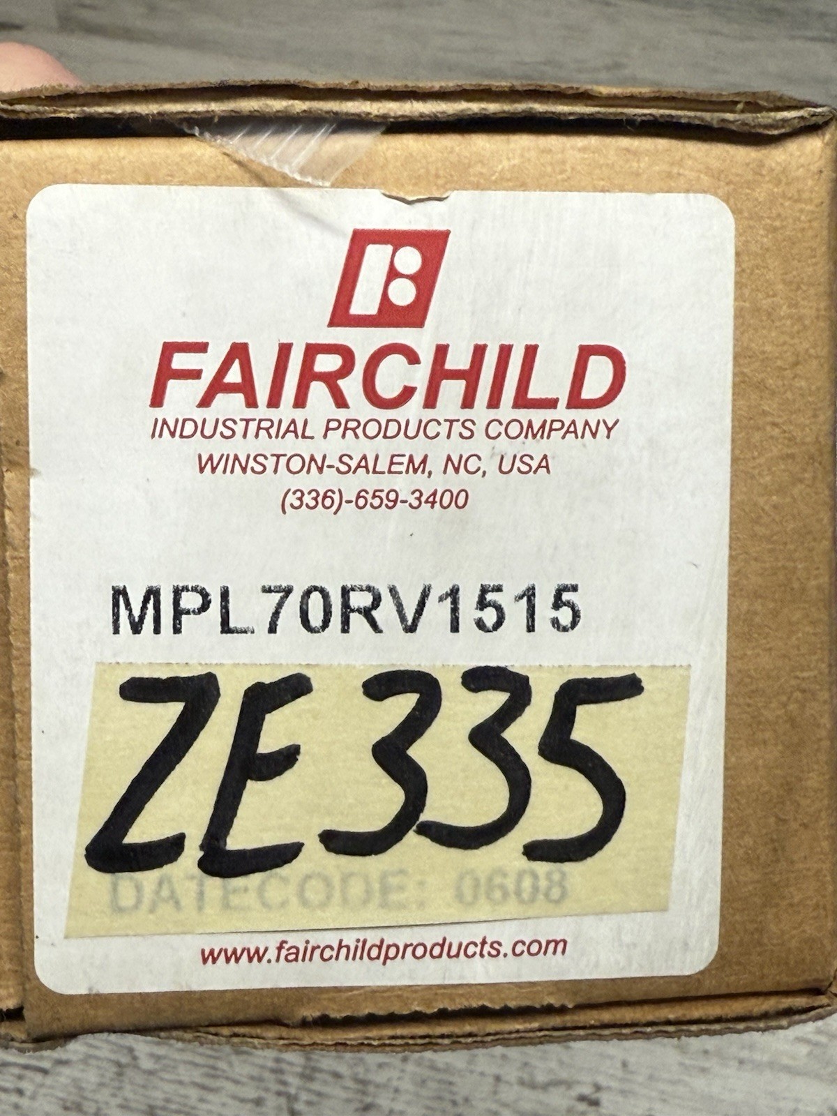 FAIRCHILD MINI-PANEL LOADING STATION MPL70RV1515 NEW
