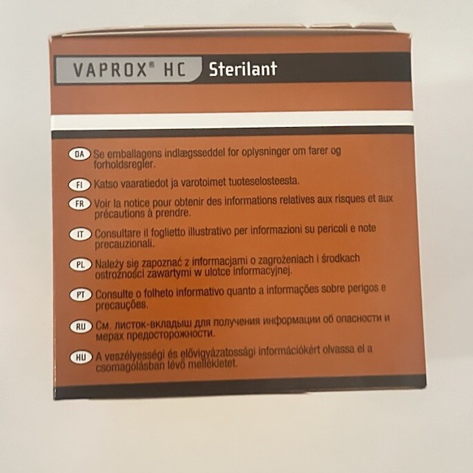 STERIS PB011 Vaprox HC Sterilant Expiration 2024-11-24 Sterrad