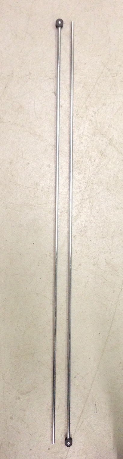 Metal Round Rods (2 pcs). 1000 mm long