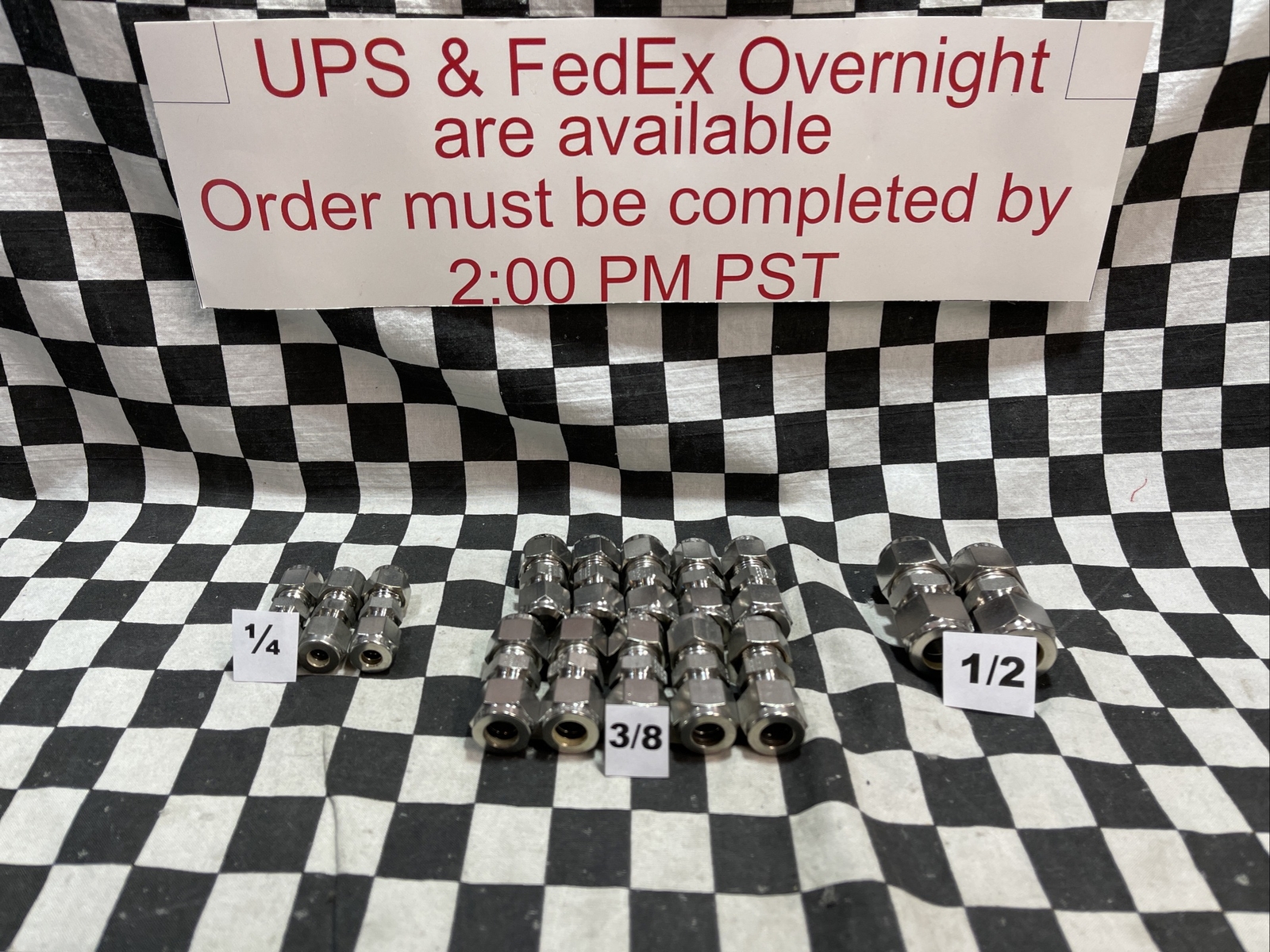 PARKER UNION 1/4″ 3/8 1/2″, 4SC4-316, 6SC6-316, 8SC8-316, LOT OF 15, #1606Z14