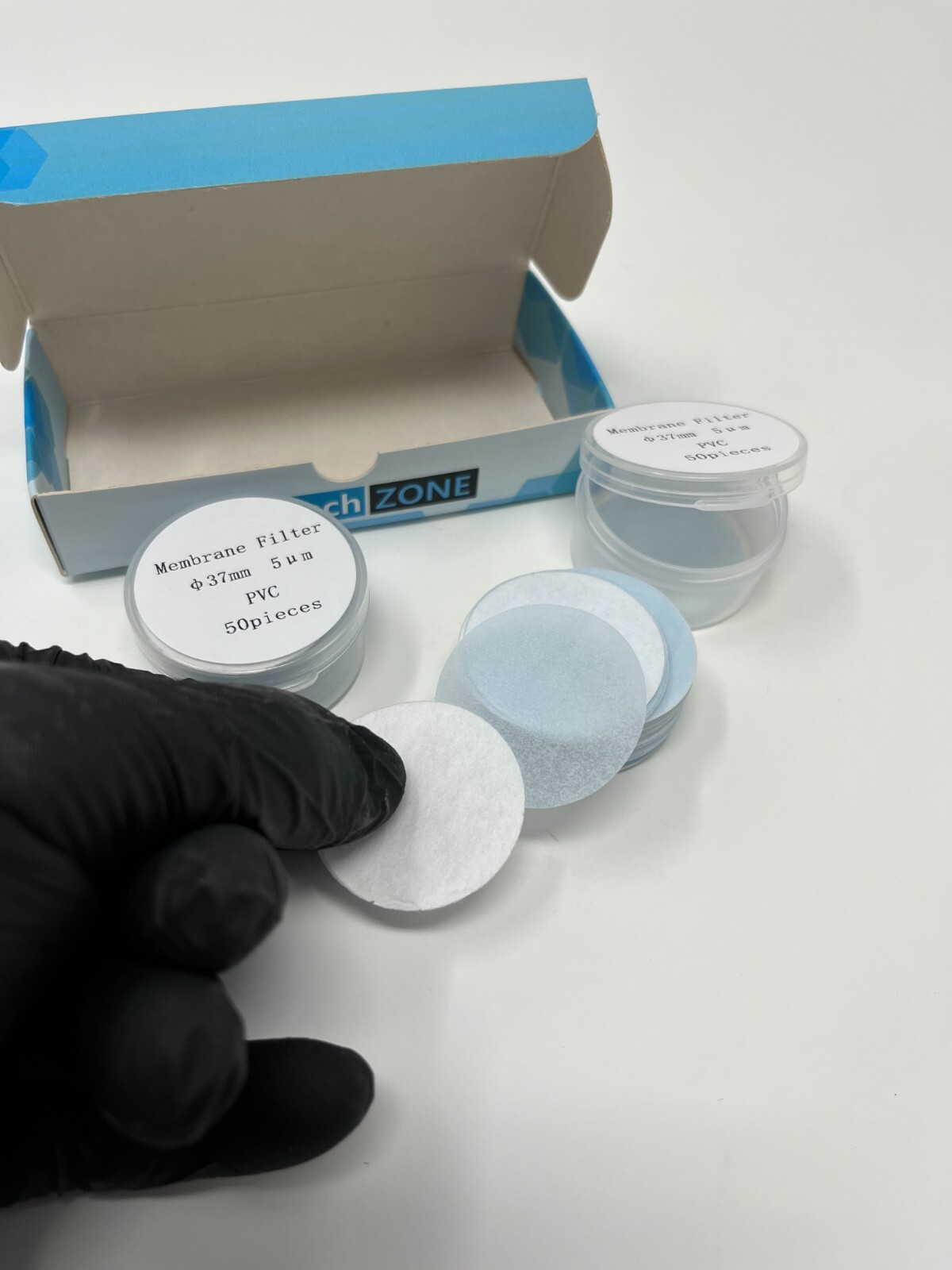 PVC Air Monitoring Filter 5 μm 37 mm (with supporting pad) (100/pk) CA-tech ZONE