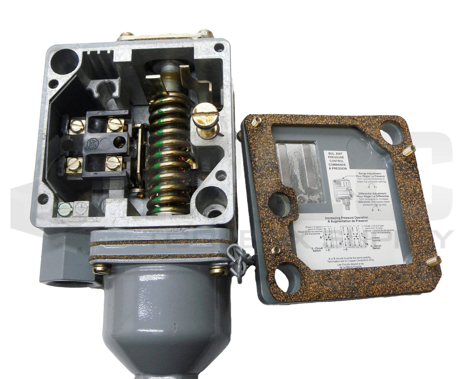 NEW ALLEN BRADLEY 836T-T251J /B PRESSURE CONTROL 600V 60A