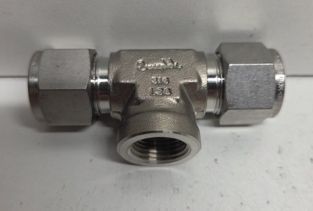 NEW NO BOX! SWAGELOK 1/2″ TUBE X 3/8″ FNPT STAINLESS BRANCH TEE SS-810-3TTF