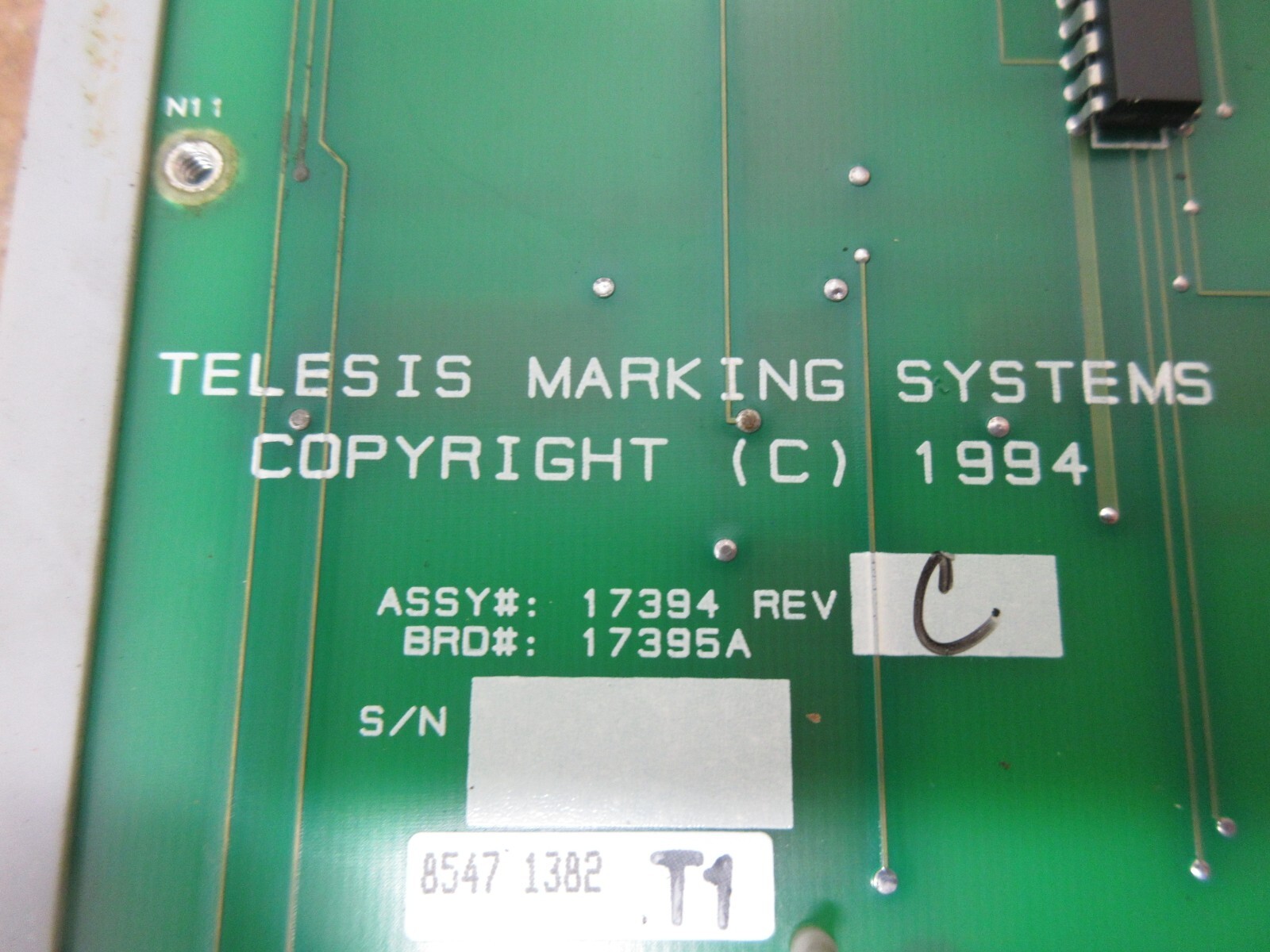 TELESIS KEYBOARD 17394 REV.C 17395A 8547 1382 T1 404-H1-0H LOT OF 3 PIECES