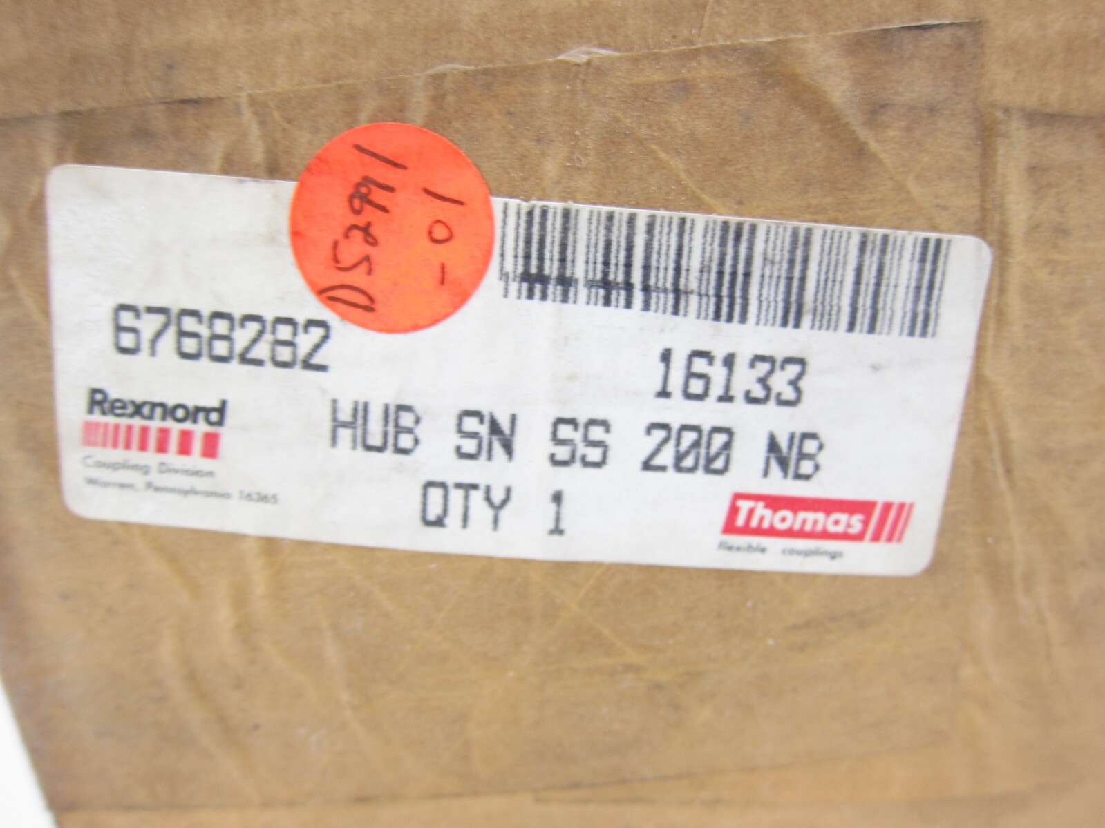 NEW Rexnord 6768282 HUB SN SS 200 NB Stainless Steel Disc Coupling