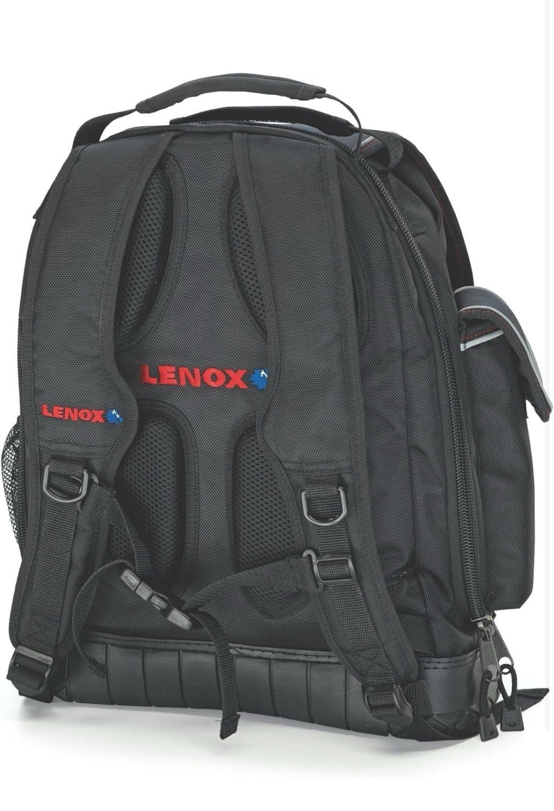 Lenox 30 Pocket Black Ballistic Nylon Backpack Tool Bag 6″ Wide x 14″ Deep x …