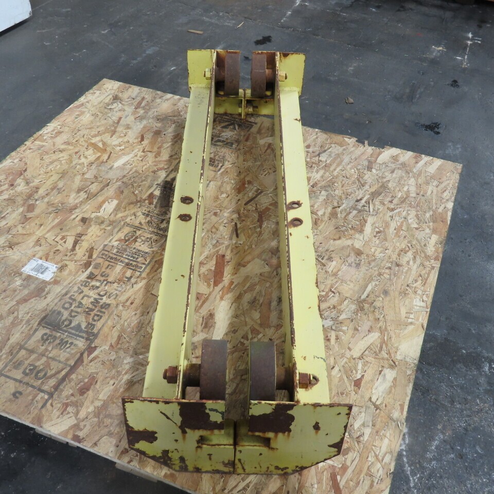 48″ L Steel Push/Pul Bridge Crane End Truck For 4-1/2″ I-Beam