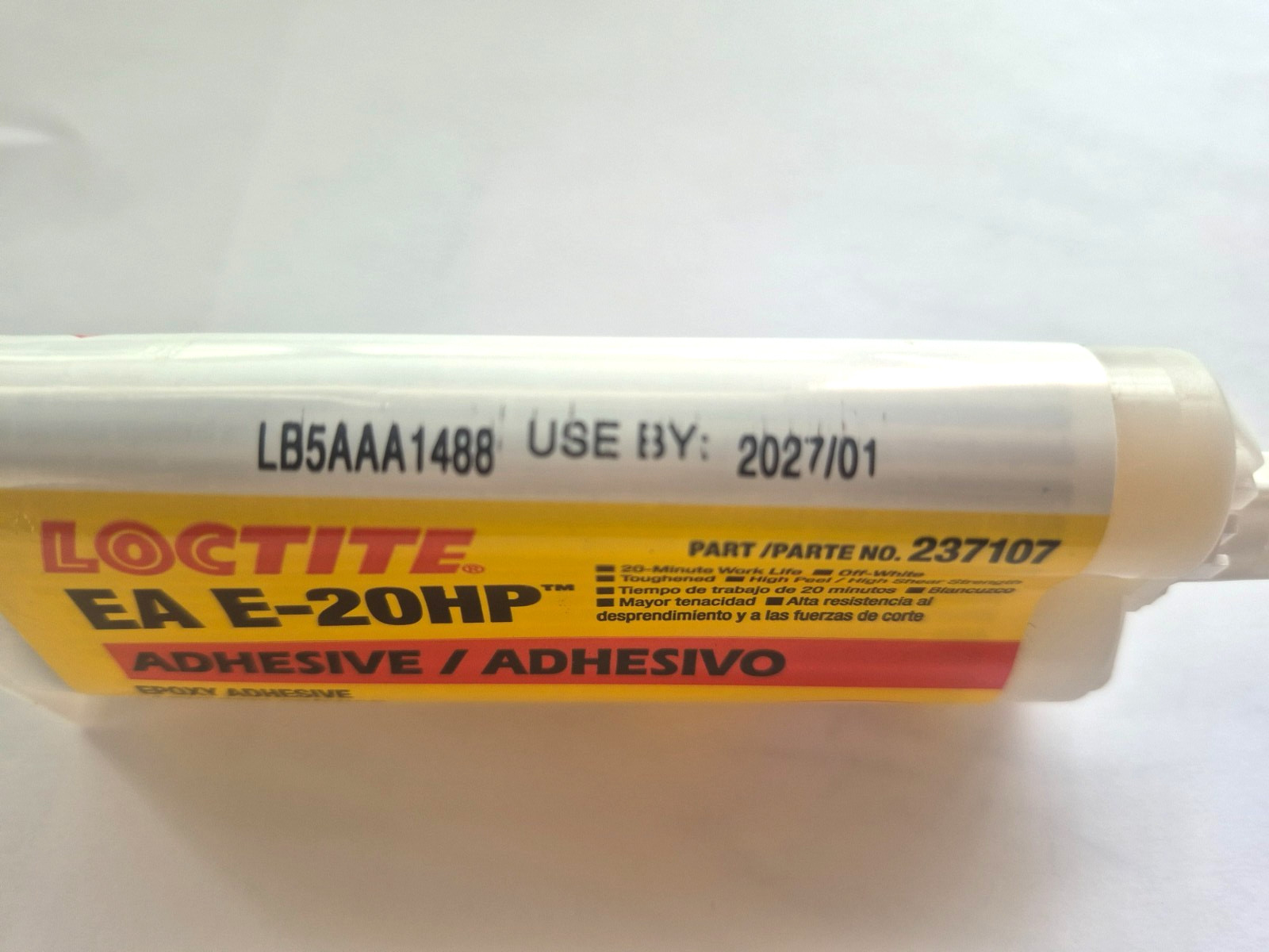 LOCTITE EA E-20HP Epoxy Adhesive PN237107 use by 2027 /01