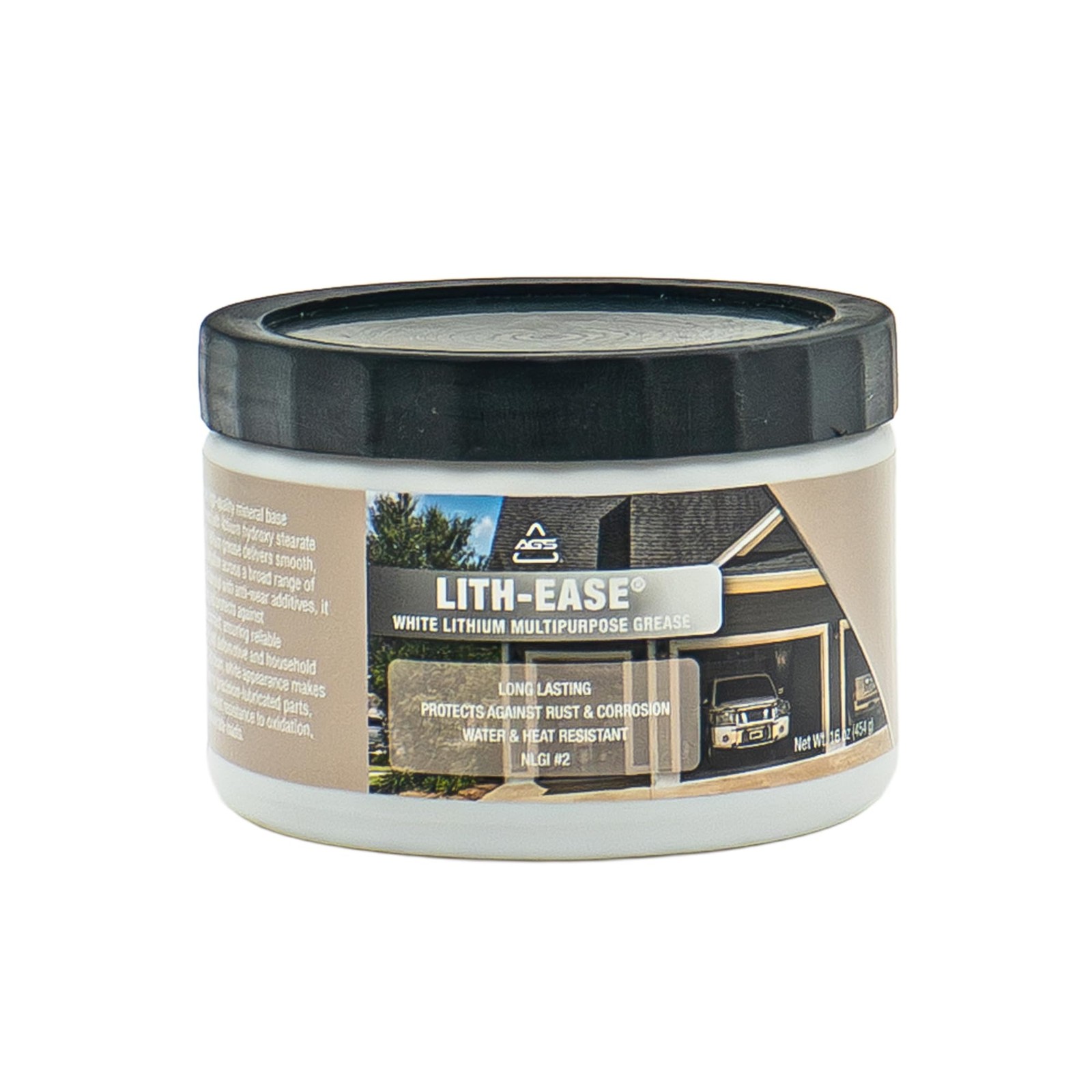 AGS Lith-Ease White Lithium Grease, 16 oz Tub, All Weather Performance, Long…
