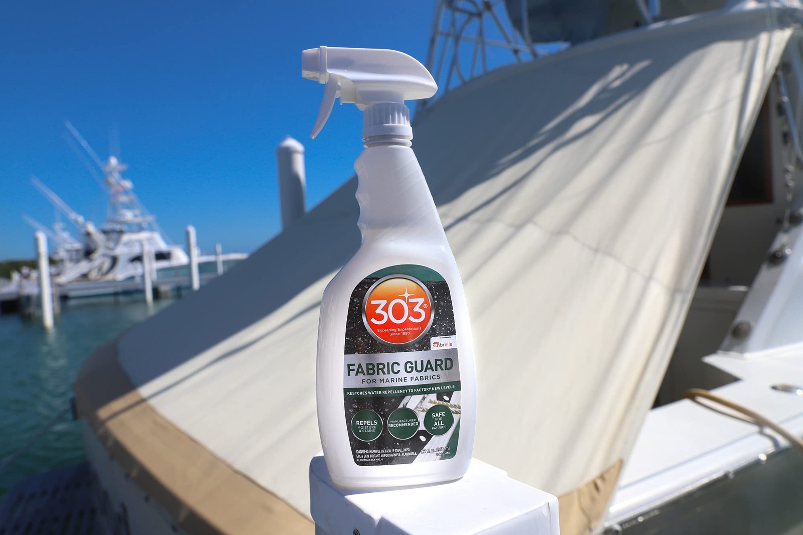 303 Marine Fabric Guard – Restores Water and Stain Repellency To Factory New