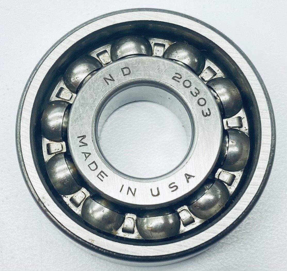 LOT OF 2 KBC 20303 NDH DEEP GROOVE BALL BEARING 17mmID 47mmOD 14mmW