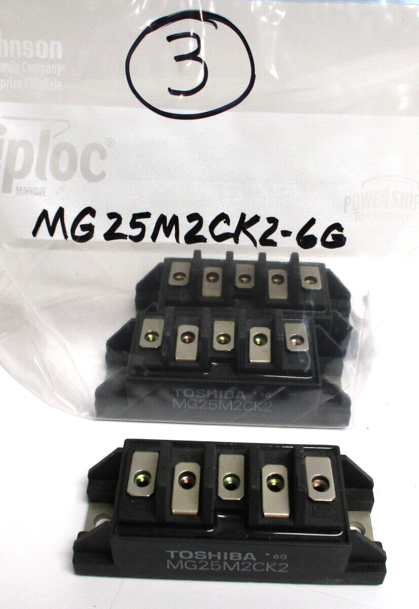 TOSHIBA POWER MODULE, MG25M2CK2-6G , LOT OF 3 , SLIGHTLY USED
