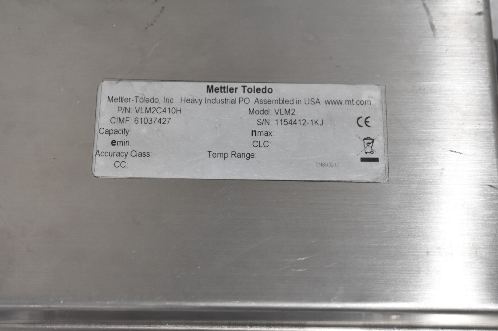 METTLER TOLEDO AJB-015, VLM2C410H JUNCTION BOX FOR LOAD CELL, MODEL VLM2