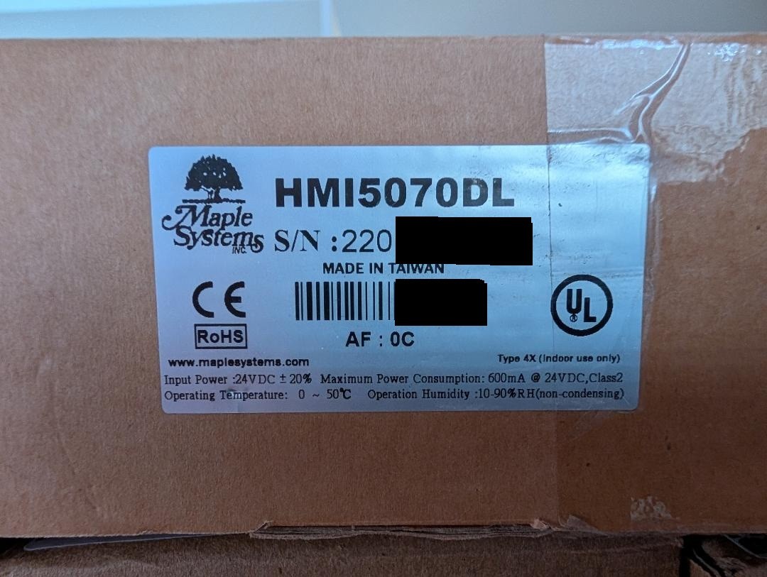 NEW MAPLE SYSTEMS HMI5070DL HMI (b10)