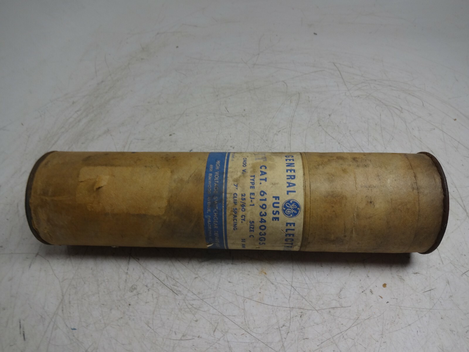 General Electric 6193403G5 Type EJ-1 Fuse 5E Amps 2400 Volts