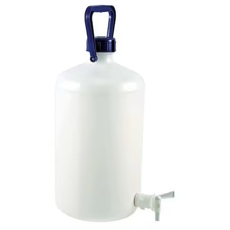 Carboy, 10 L Capacity – Ml, 2.64 Gal Capacity – Oz, Screw On/Spigot Closure,