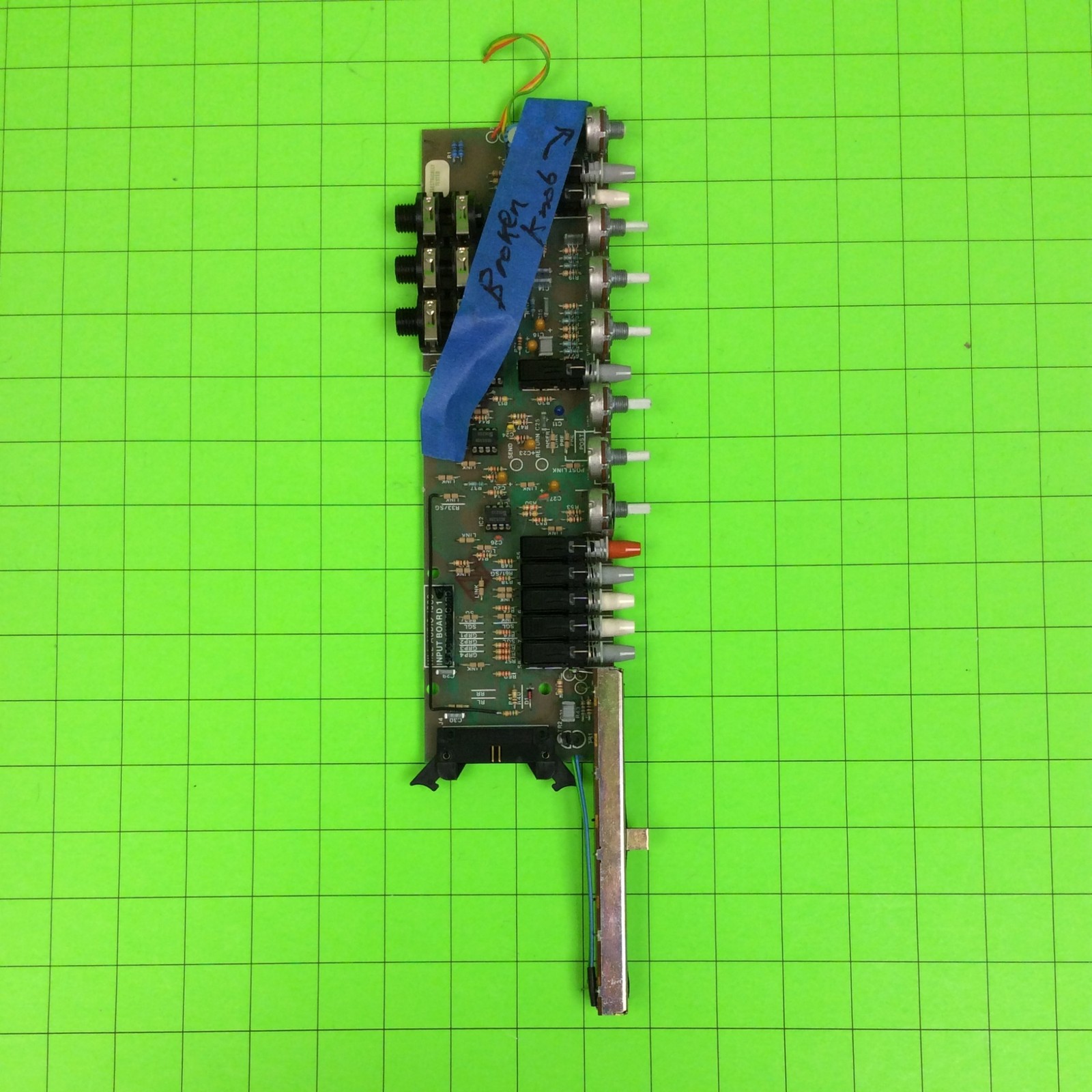 Hill MM1X Audio Mixer Input Board 1 (BROKEN Knob)