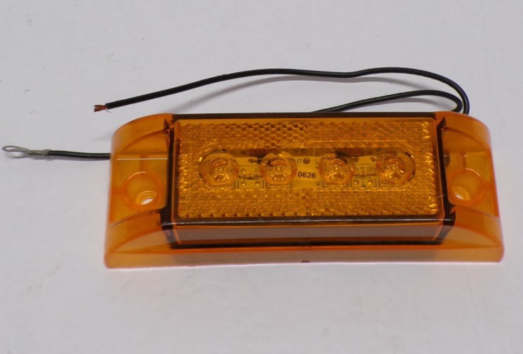 Amber LED Marker Or Clearance Light 4231 01 M188A 06215 12V/2W PM