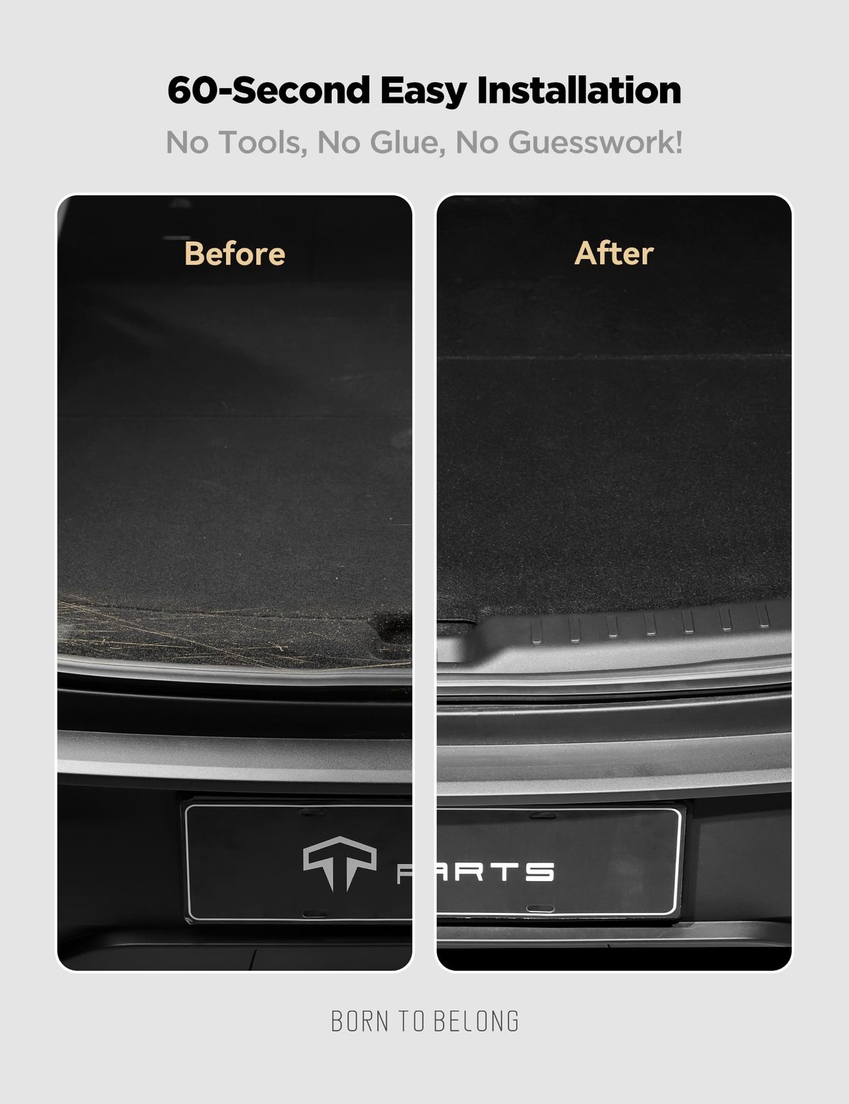 TPARTS Tailgate Threshold Cover for Tesla Model Y Juniper 2026 2025 AntiScrat…