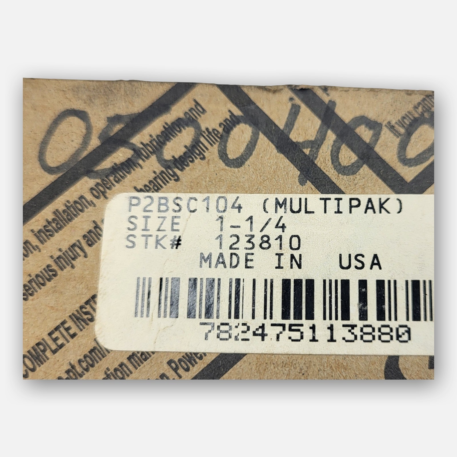 NEW DODGE P2BSC104 PILLOW BLOCK BEARING 1-1/4”