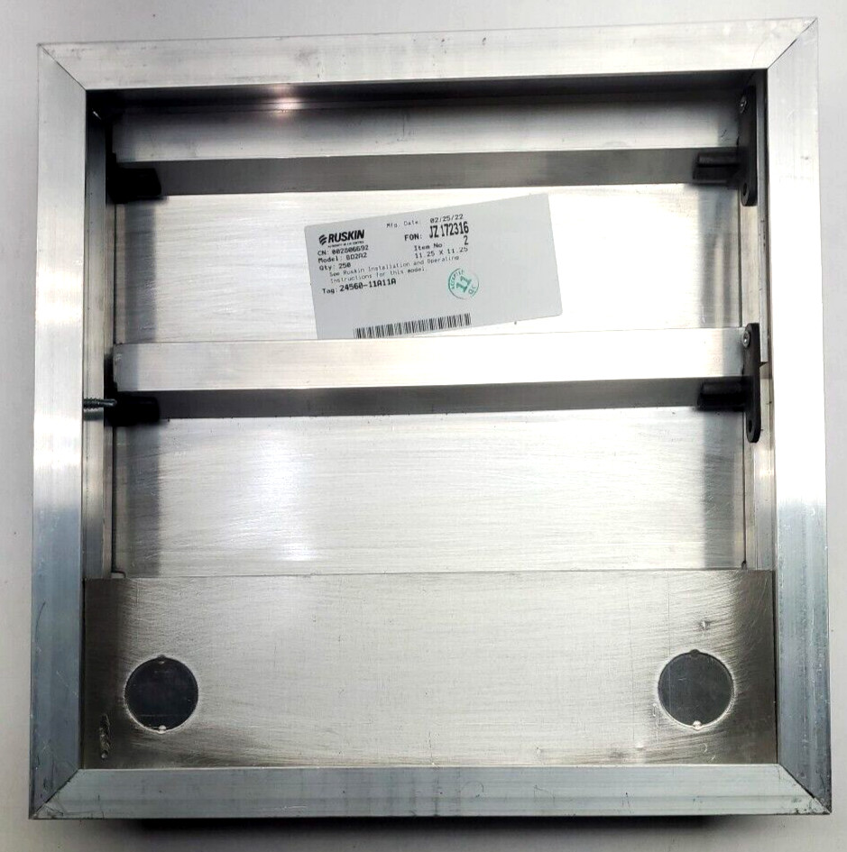 Ruskin, BD2A2, Commercial Backdraft Damper 11.25″ x 11.25″ , Shutter Vent