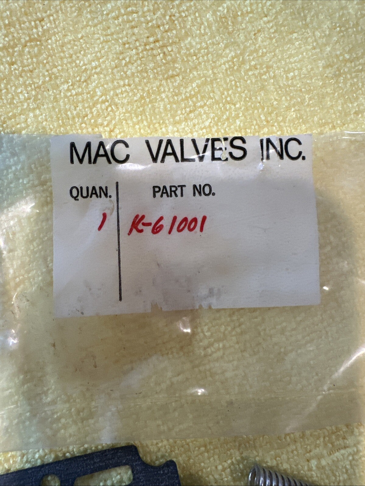Mac Valves K-61001 Valve Repair Kit K61001