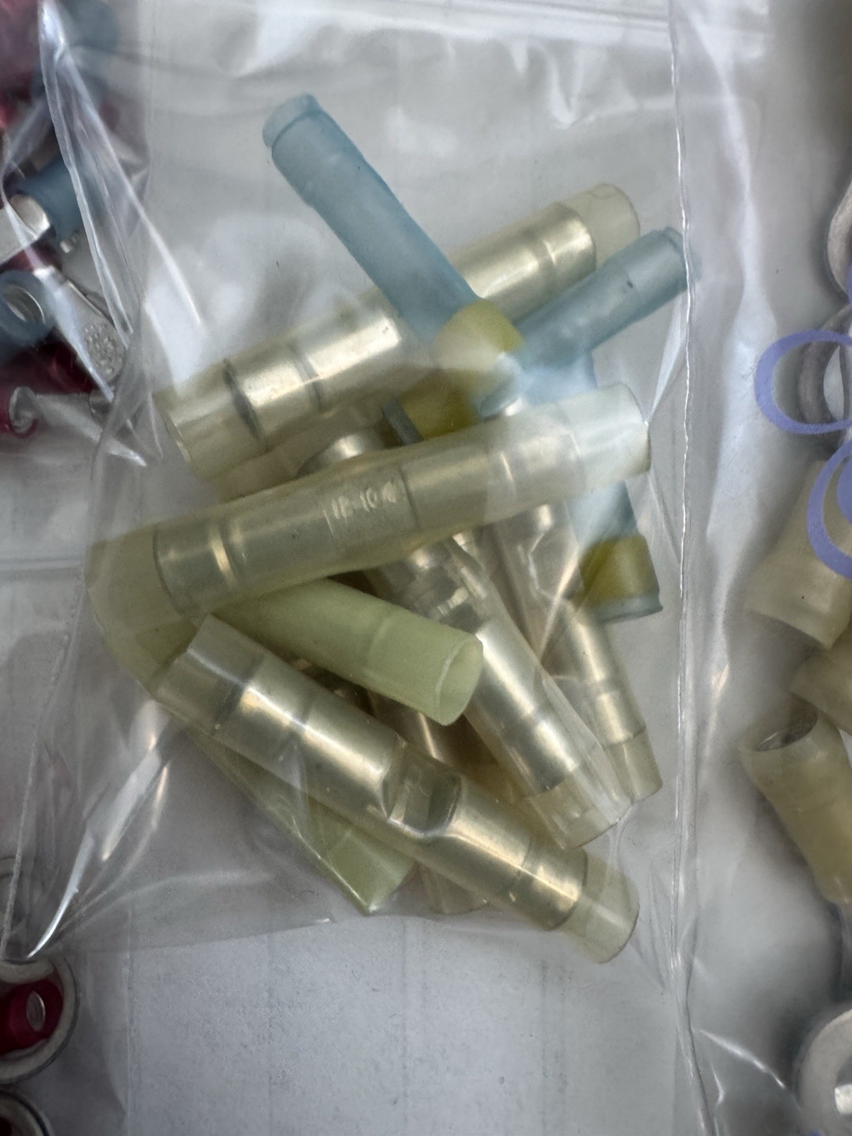 Red, Blue, Yellow Fork Terminal Vinyl Connector & Ring Terminal More Than 400New
