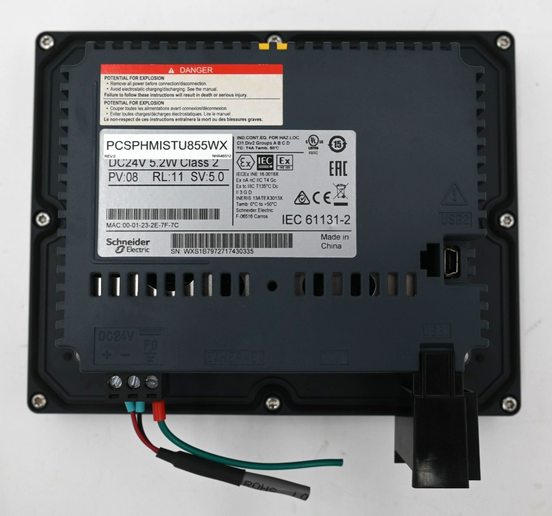 SCHNEIDER ELECTRIC HMIS85W PCSPHMISTU855WX TOUCHSCREEN INTERFACE/TOUCH PANEL