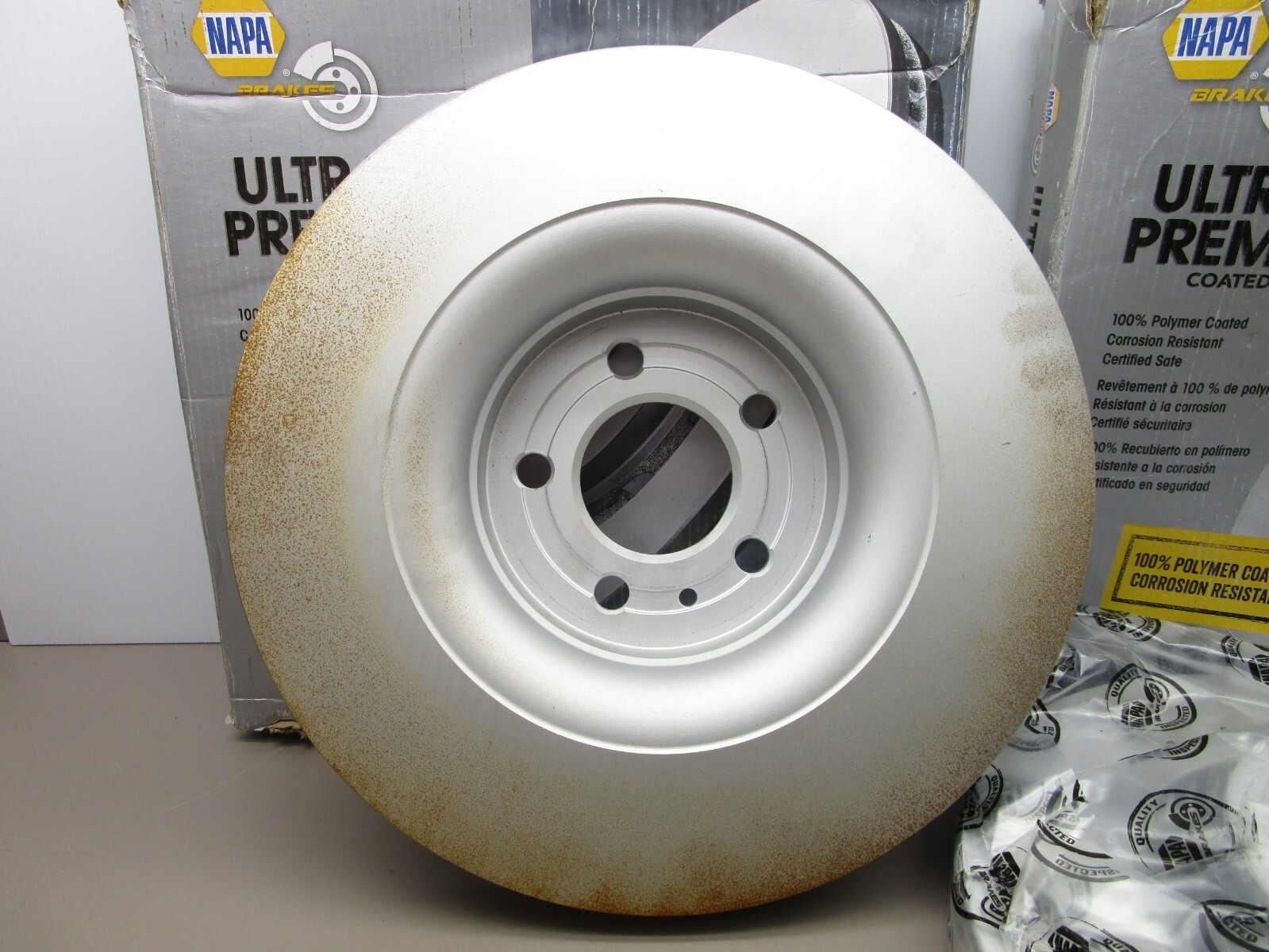 x2 Napa 881952CR Front Disc Brake Rotor Polymer Coated 2015-2020 Ford Mustang