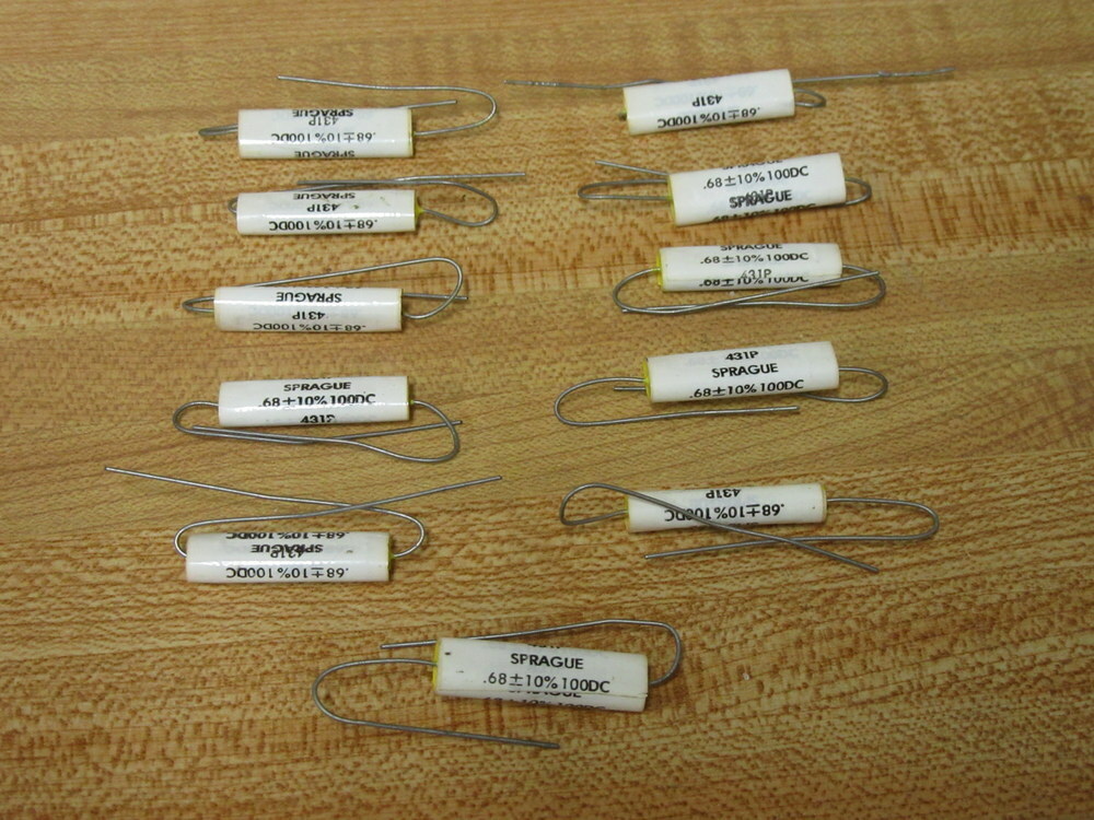 Sprague 431P-100VDC Capacitor 431P100VDC White (Pack of 11)