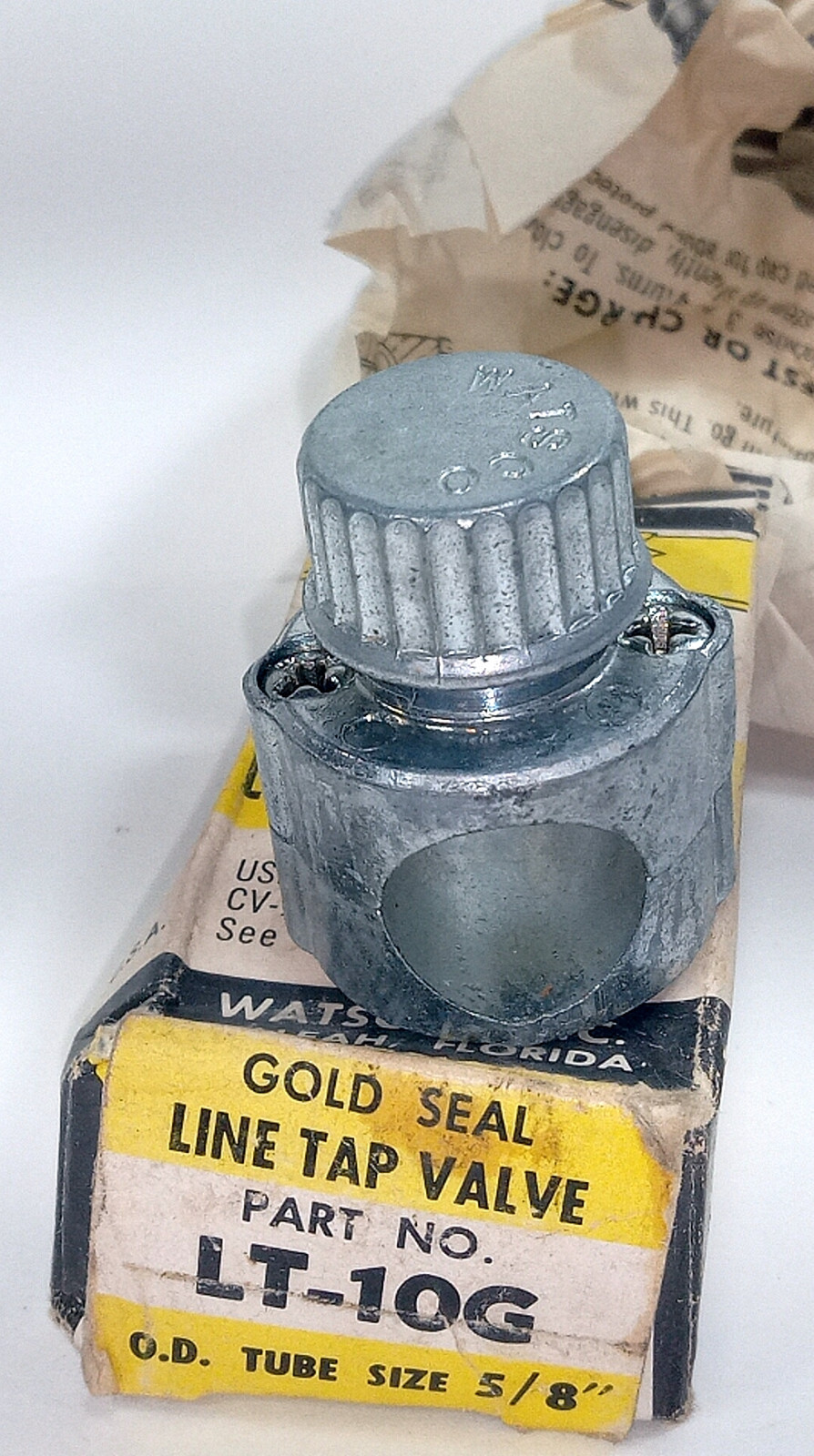 1 NEW WATSCO GOLD SEAL LT-10G 5/8” TUBE SIZE LINE TAP VALVE NIB ***MAKE OFFER***