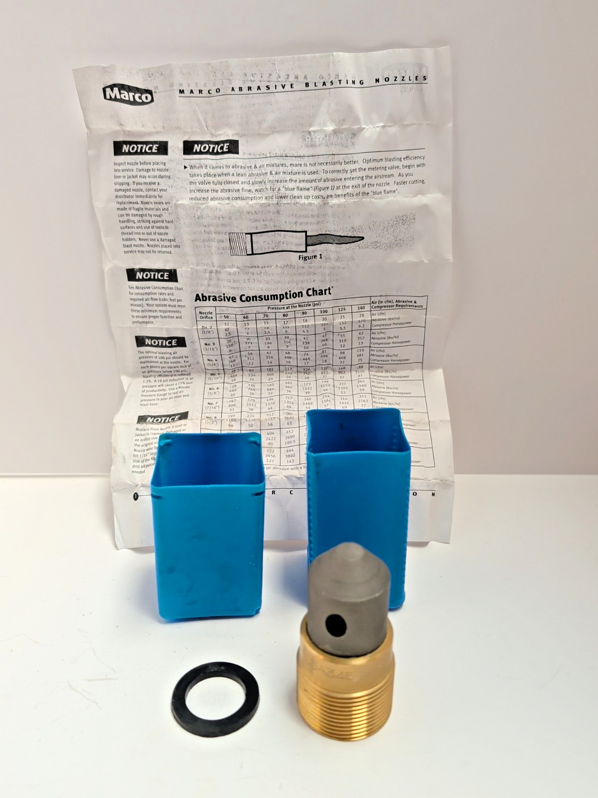 Marco No 5 Angle Triple Outlet Nozzle 10TC5A345 Abrasive Blasting Nozzle