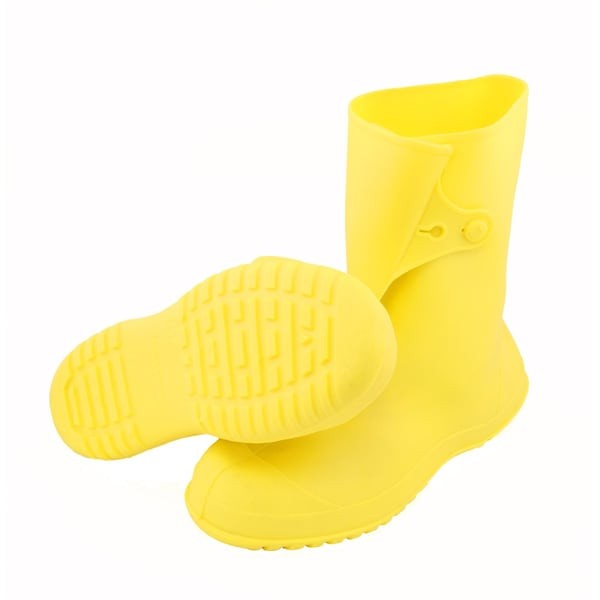 Tingley 35123 Overboots, Plain Toe, Pvc, 10 In Height, Snap Tab Closure,