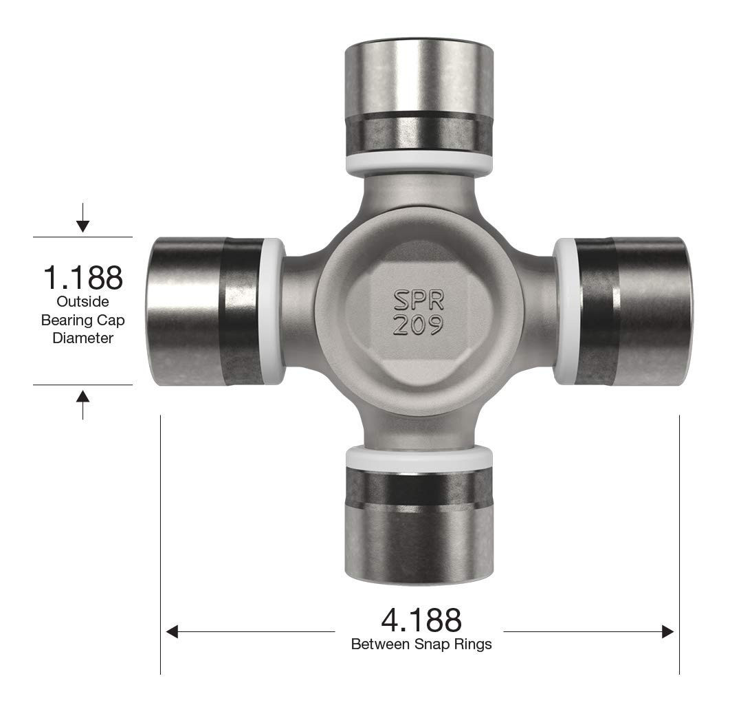 Spicer Life 1410 Series Universal Joint Non Greaseable with Snap Rings