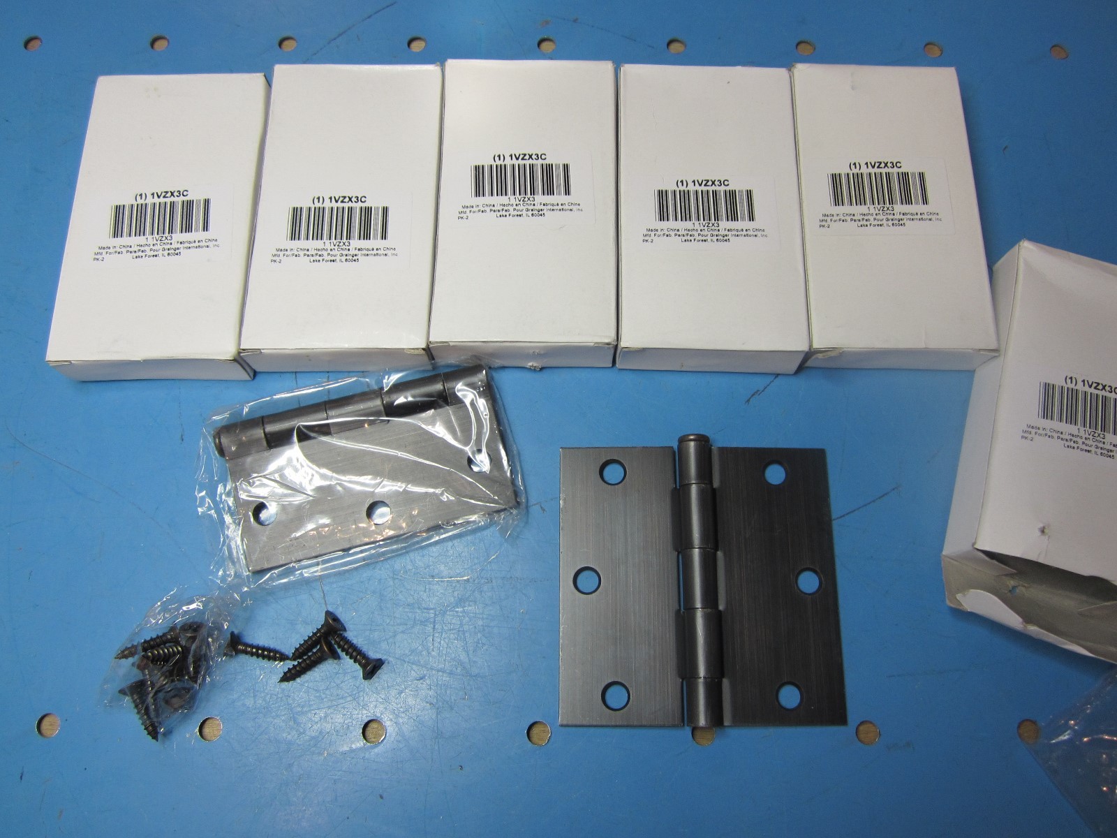Free Ship, 12 Count Lot, 3-1/2″ Square Butt Hinges, Full Mortise, Antique Bronze