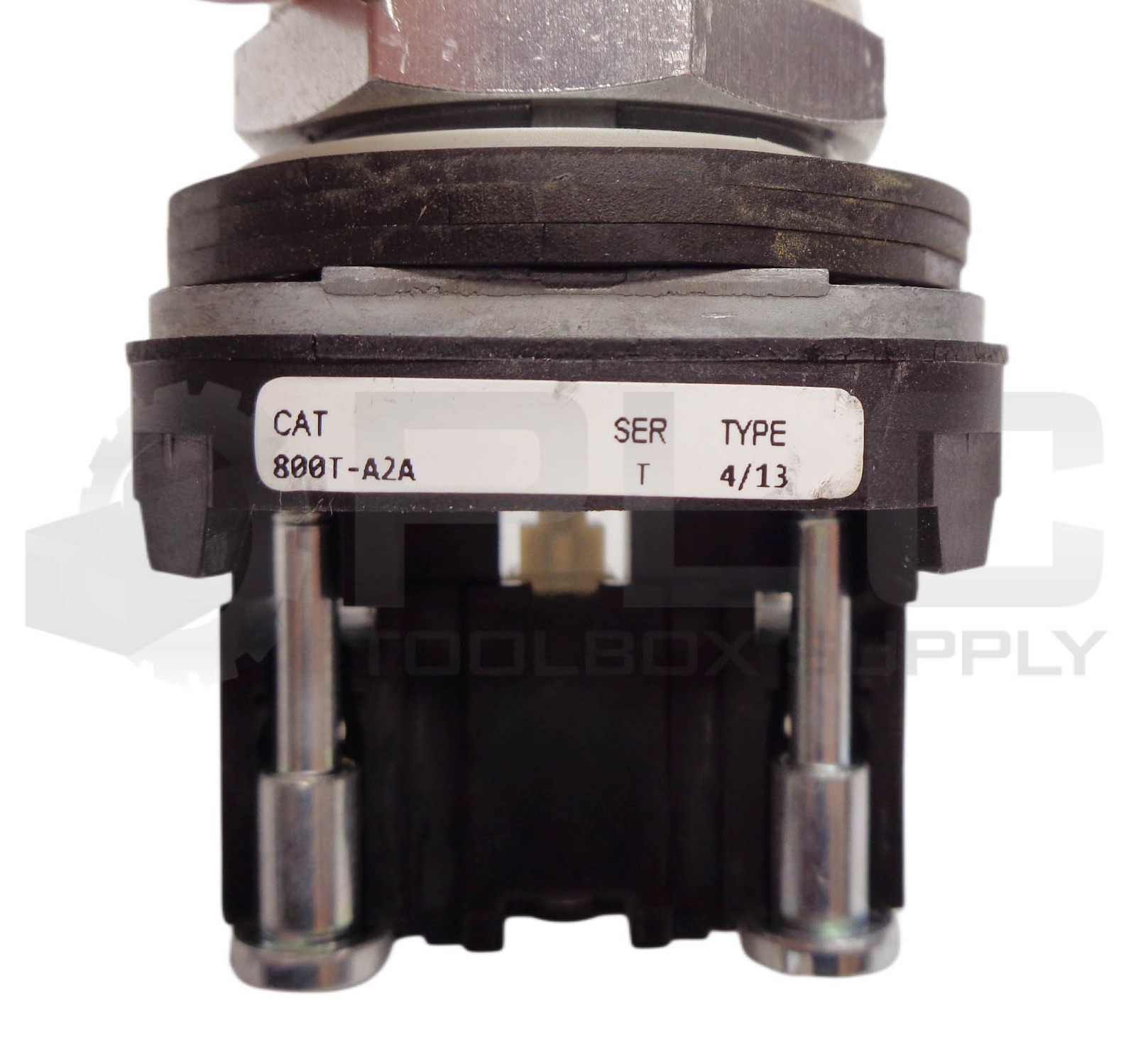 LOT OF 3 ALLEN BRADLEY 800T-A2A /T BLACK PUSH BUTTON W/ 800T-XA /D CONTACT BLOCK