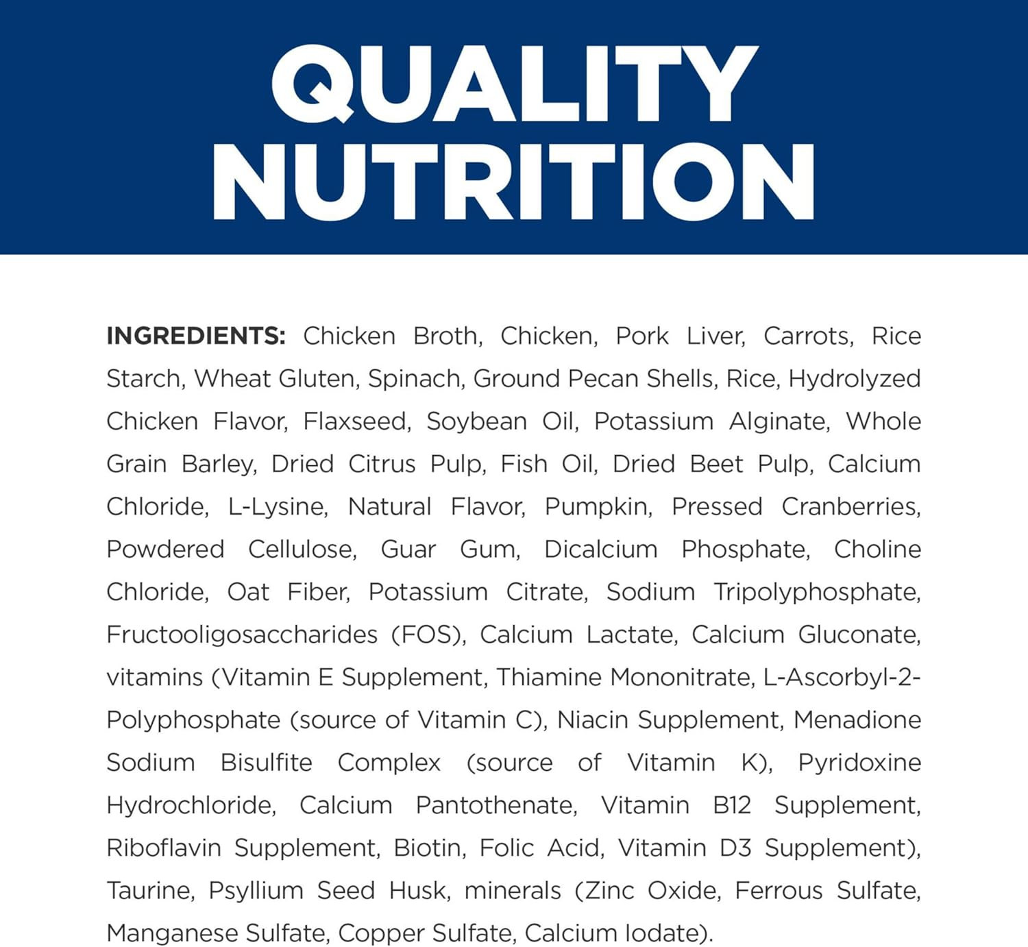 Gastrointestinal Biome Stress Digestive/Fiber Care Wet Cat Food, Chicken & Veget