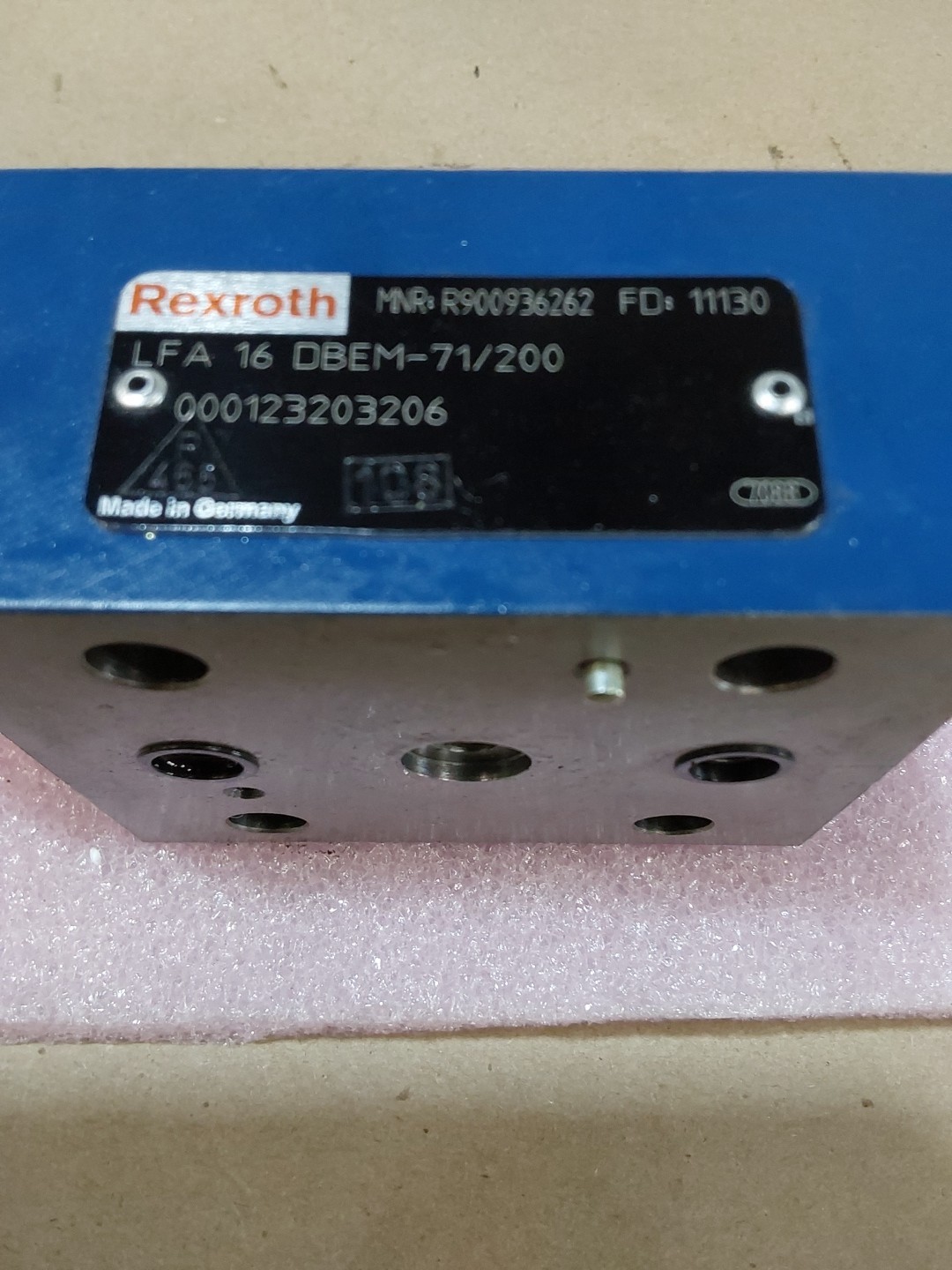 BOSCH REXROTH VALVE, R900936262, LFA 16 DBEM-71/200