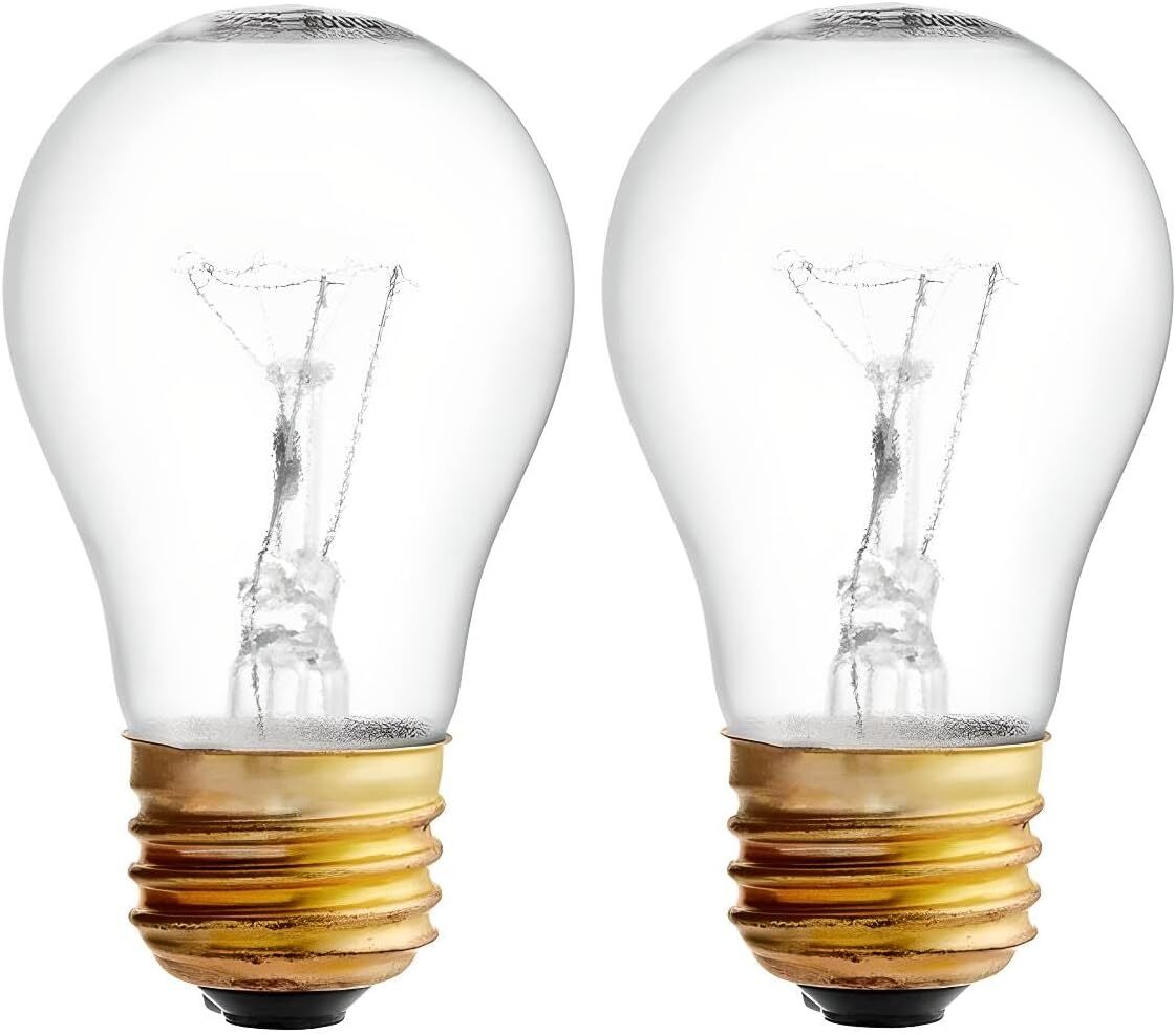 2-Pack OCS Parts Hatco 02.30.265.00 Light Bulbs | 40W 120V E26 Food Warmer Lamps