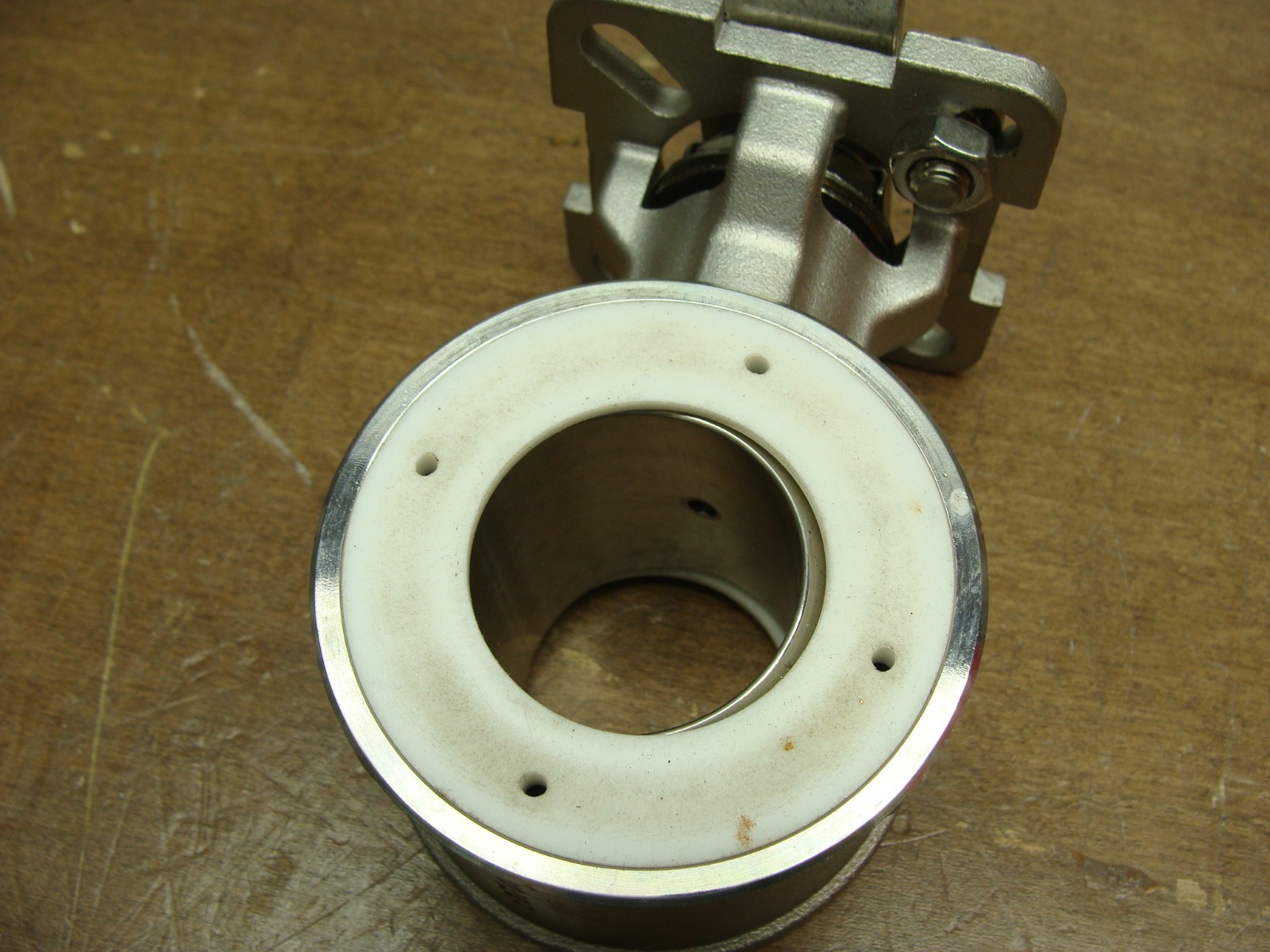 LOT OF 2 QSM TRU-FLO 3-PIECE STAINLESS STEEL BALL VALVES CF8M 1-1/2″ 1000WOG