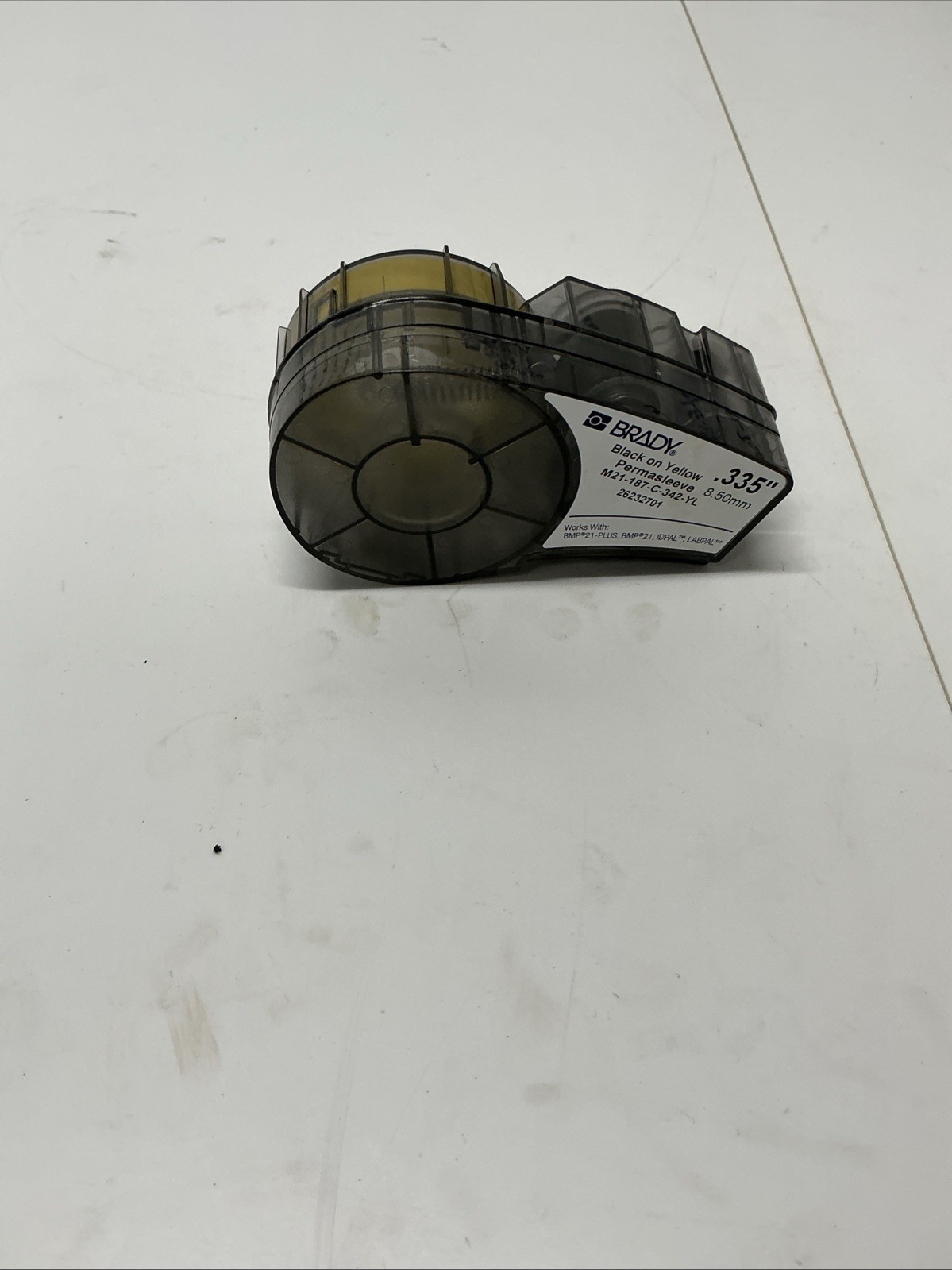 BRADY Black On Yellow Permasleeve M21-187-C-342-YL AA-887