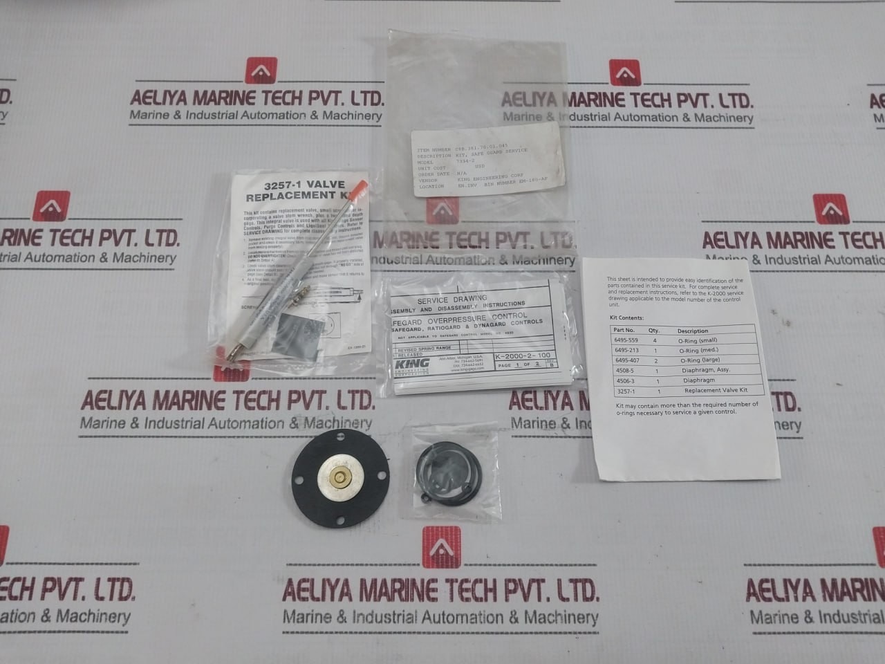 KING ENGINEERING 7334-2 Safe Guard Service Kit