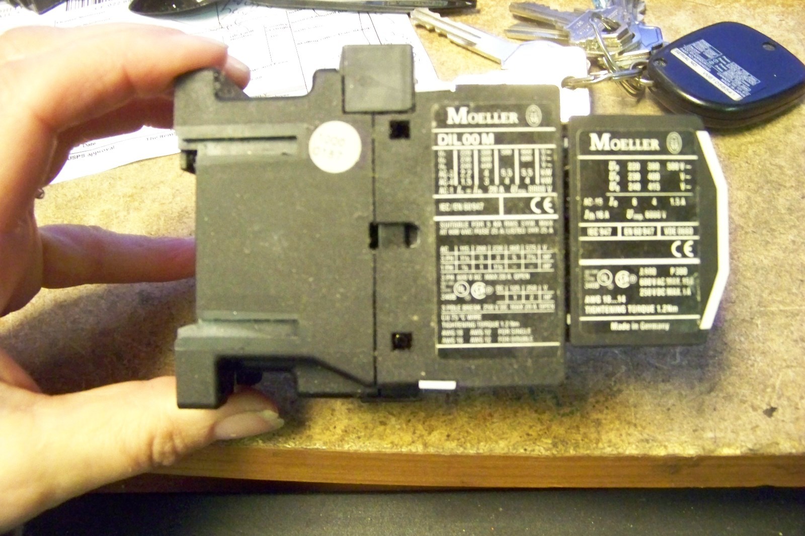 klockner moeller dil00 M with 22 dilm contactor