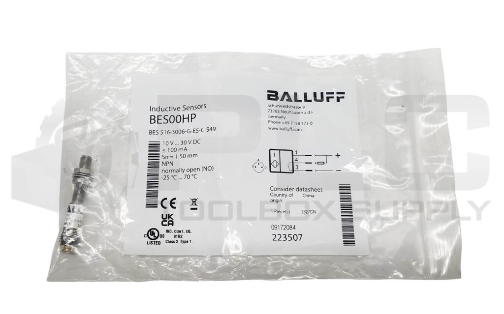 NEW BALLUFF BES00HP INDUCTIVE PROXIMITY SENSOR BES 516-3006-G-E5-C-S49