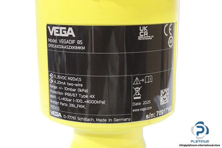 VEGA DF85.AXD1AASZXKIMKM Pressure measurement_DF85.AXD1AASZXKIMKM_0 … 10bar