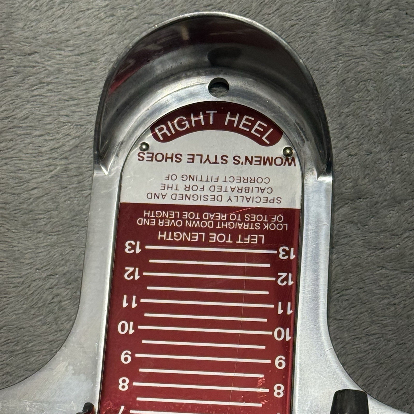 Vintage Ralyn Women’s Shoe Foot Measuring Device Brannock Style Aluminum Sizer