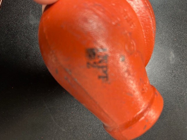 3″ x 1″ End of Run Elbow FireLock 67 Victaulic FireLock 67 FC38067P00