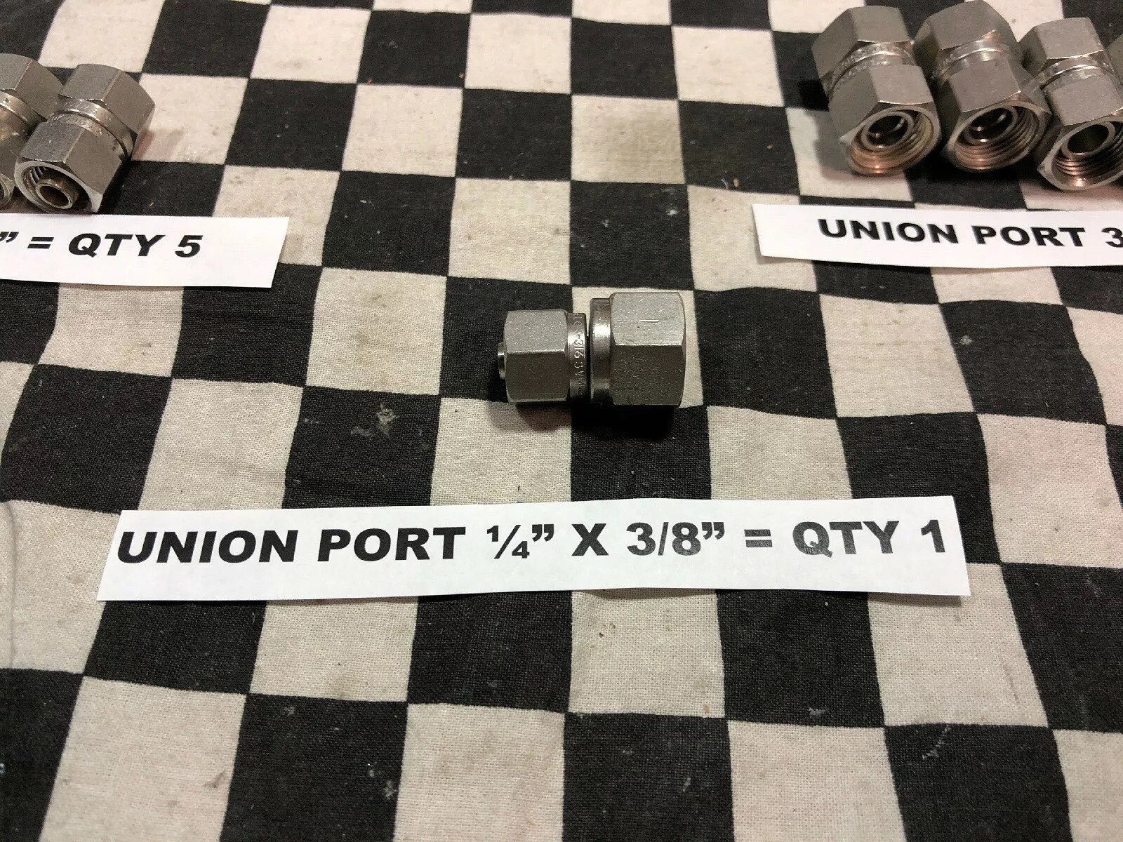 Swagelok Pre-Swaged Union PORT ¼” & 3/8″ & REDUCER, SS-401-PC, SS-601-PC #AA11