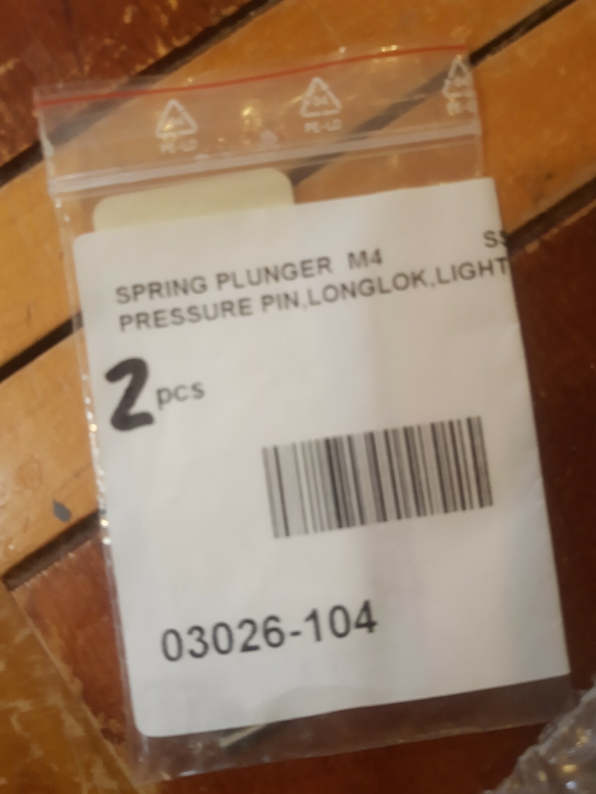NEW Pressure Pin Spring Plunger Long LOK M4 Light Stainless KBP-118 / 03026-104